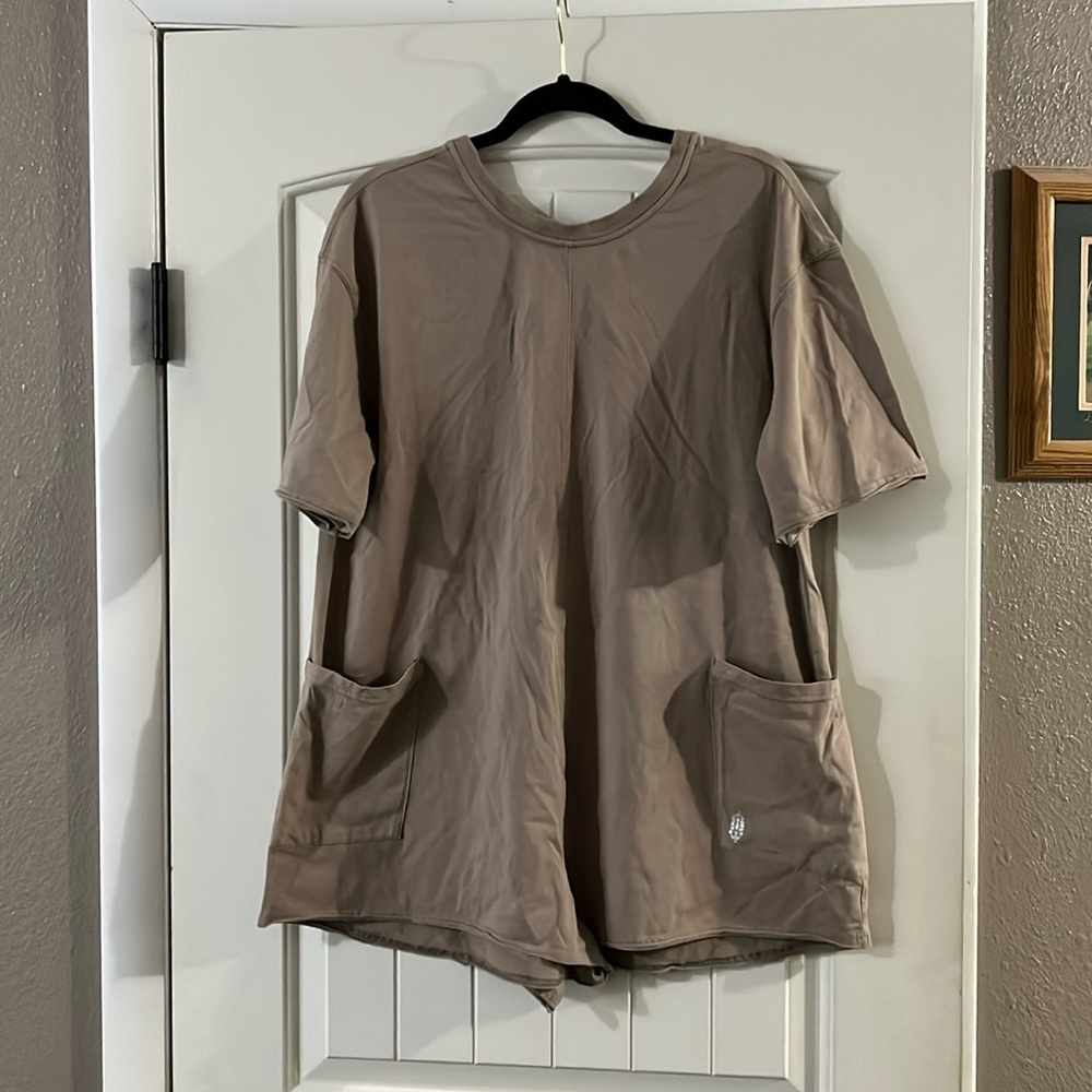 Nwot Free People Movement Hot Shot Tee Romper